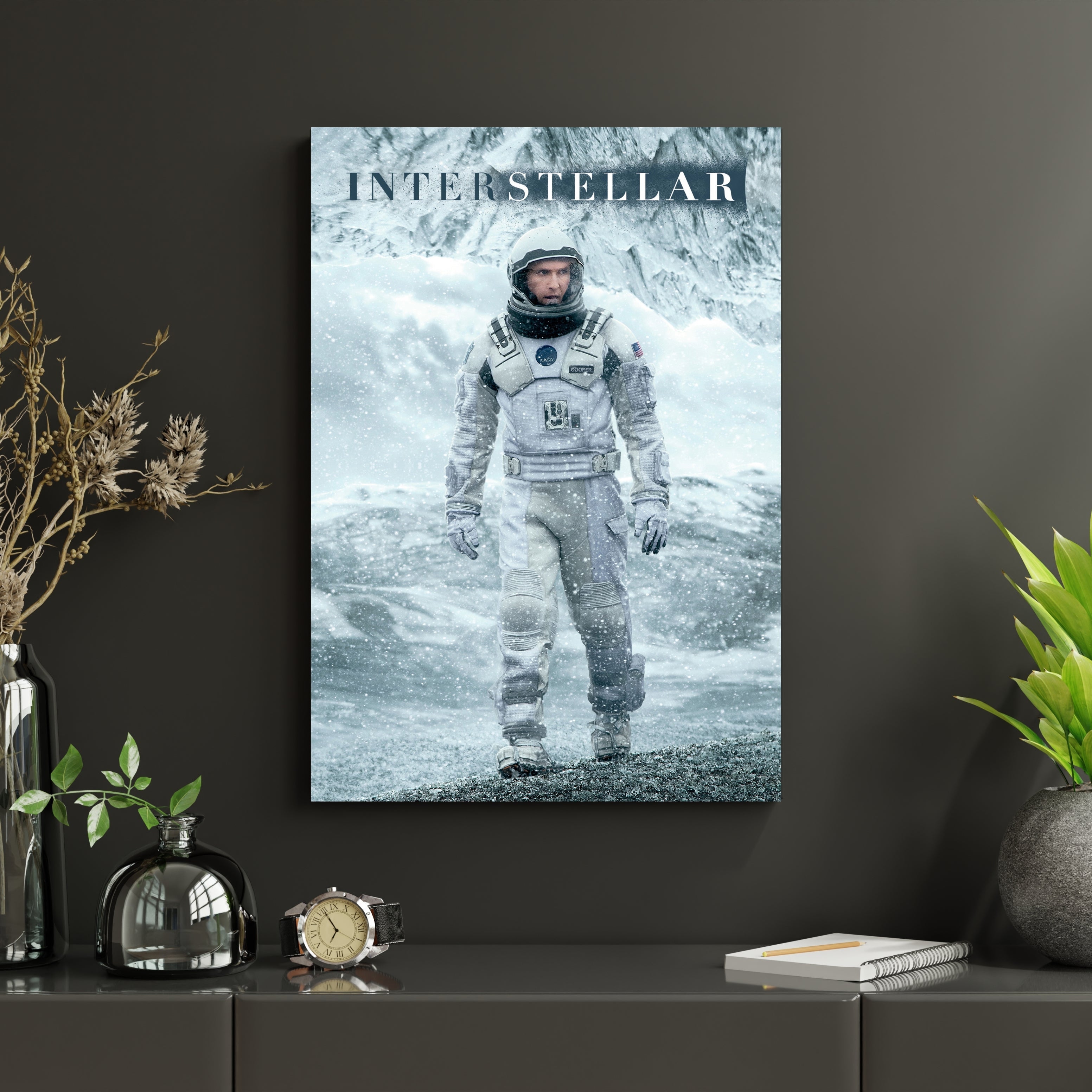 Interstellar Astronaut Poster | Sci-Fi Space Movie Wall Art Print Lazywalls
